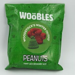 NEW 2023 The Woobles Peanuts Woodstock's Winter Outfit Tiny Accessory Kit Craft